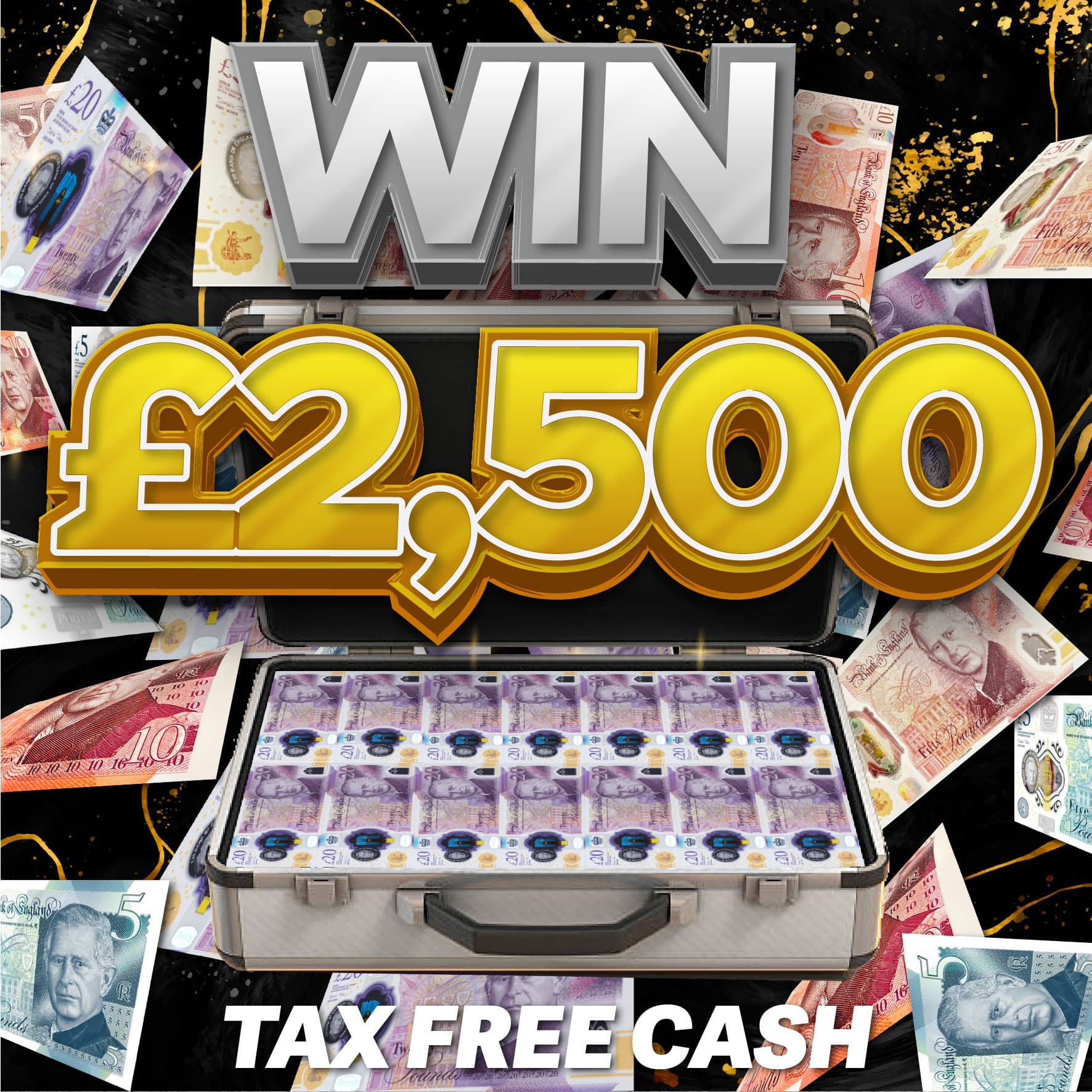 Win £2,500 Tax Free Cash Prize - Draw Mint UK Prize Draw